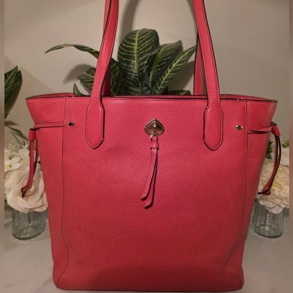 Kate Spade Pink Leather Tote Bag
